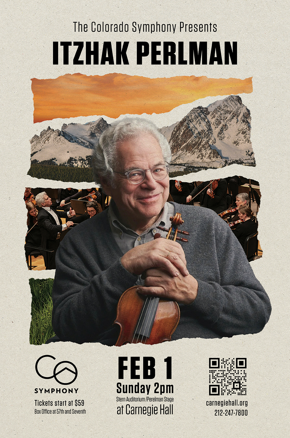Itzhak Perlman 2026 & 2027 tour poster
